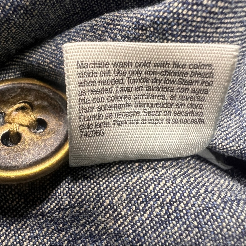 St. John’s Bay Blue Denim Jean Jacket, Size Medium - Picture 10 of 10